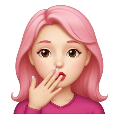 Blowing a kiss sticker