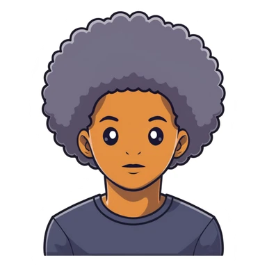 Afro soft boy  sticker