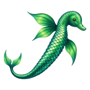 siren aesthetic tail green only sticker