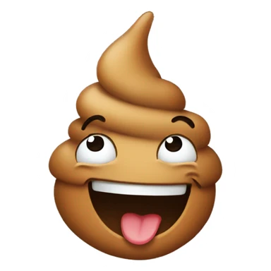 poop laughing  sticker