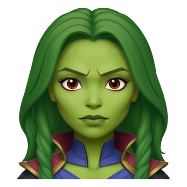 Gamora face only 

 sticker