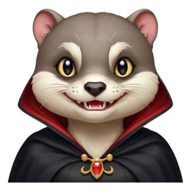 Female Vampire Otter sticker