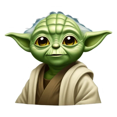 yoda star wars sonriendo sticker