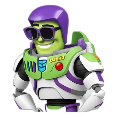 buzz lightyear with sunglasses sticker