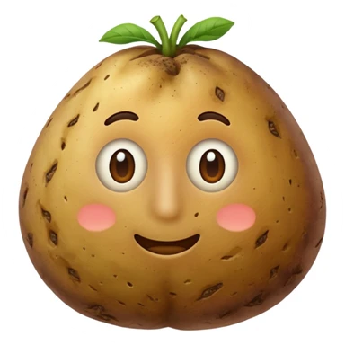 potato vegetable without face sticker