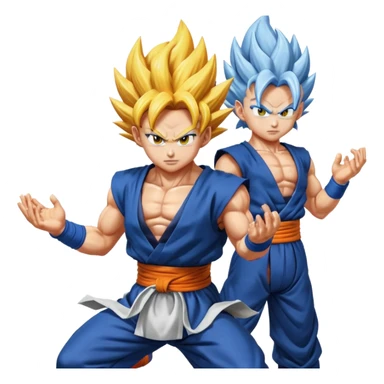 gogeta ultra instinct ultra ego fusion sticker