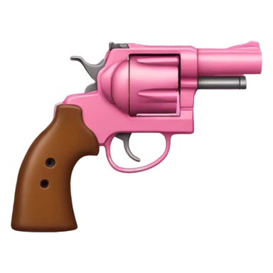 Pink revolver sticker