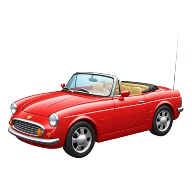 voiture decapotable sticker