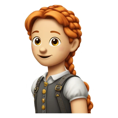 Pippi Langstrumpf die ihr Pferd auf den Händen in die Höhe stemmt sticker