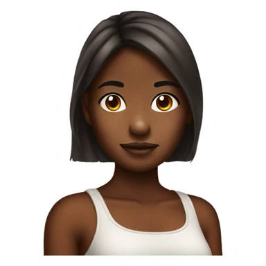 girl with hyperpigmentation  sticker