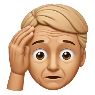 Slapping Hand on forehead sticker