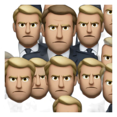 Macron pissed sticker