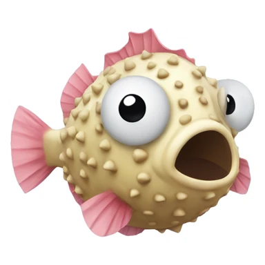 blowfish with a bow sticker