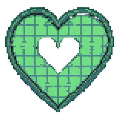 Wu-Tang Clan W symbol inside a heart sticker