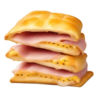 Ham and cheese hot pocket  sticker