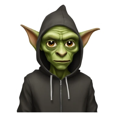 goblin wearing rick owens fit sticker