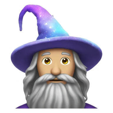 Wizzard magical hat sticker