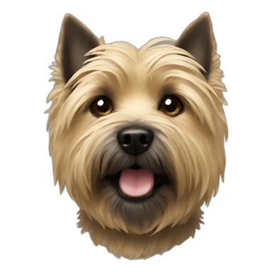 Cairn Terrier head sticker
