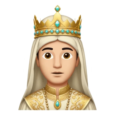 king in arab clothes   sticker