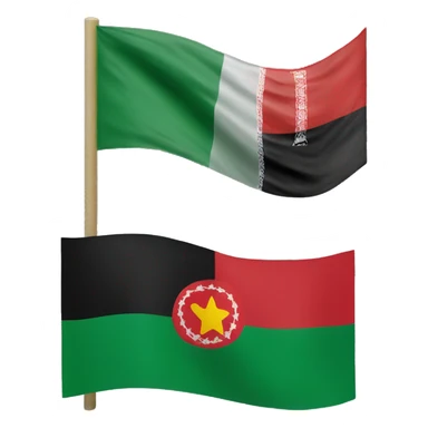 afghan flag and bangladesh flag sticker