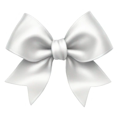 white satin bow sticker