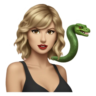 taylor swift and serpent sticker