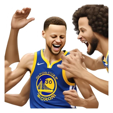 Steph curry getting tickled sticker