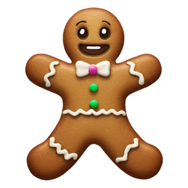 Aesthetic gingerbread man  sticker