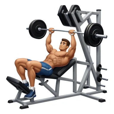 guy leg press machine sticker
