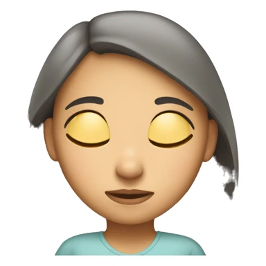 girl who is sleeping sticker