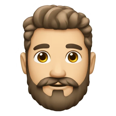 Un barbudo calvo con tatuajes en los brazos sticker