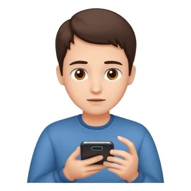 scrolling phone sticker