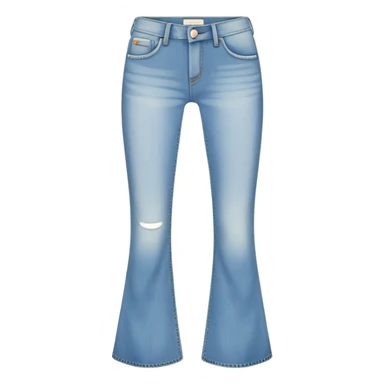 Y2K low rise flared jeans sticker