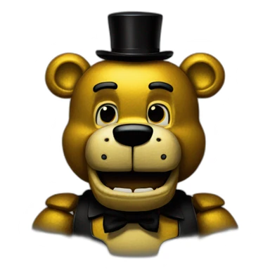 golden freddy from fnaf 2 sticker
