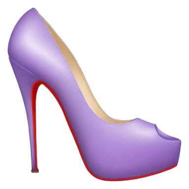 light purple louboutins shoes sticker