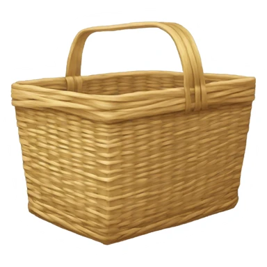 Straw basket holding gas tank sticker