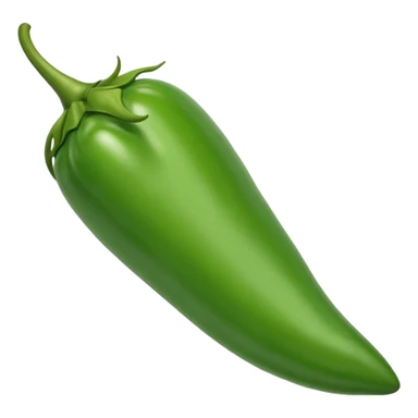 Green chilli emoji sticker