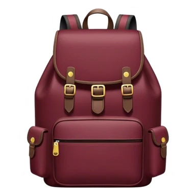 dark burgundy backpack sticker