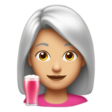 mum with pink beer sticker
