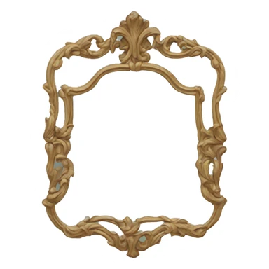 Vintage mirror  sticker