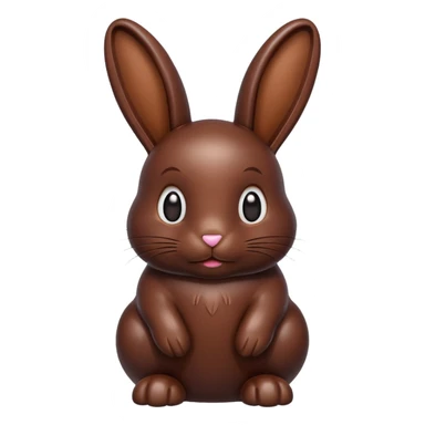 Chocolate bunny sticker