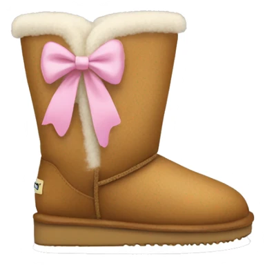 Uggs with a bow sticker