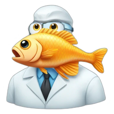 Fish-that-is-a-Scientist sticker