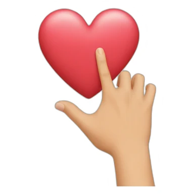 hand-heart sticker