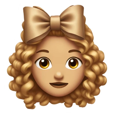 Light Brown bow 🎀✨💗 sticker