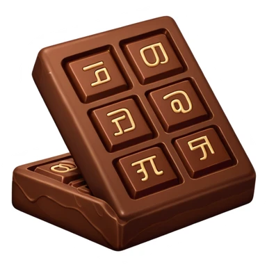 dubai Chocolate piece sticker