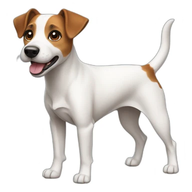 dog Jack Russell Terrier full body sticker