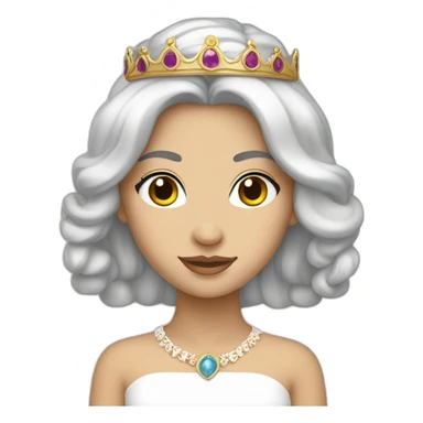 White Cypriot princess sticker