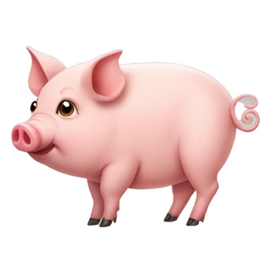 pregnant pig sticker