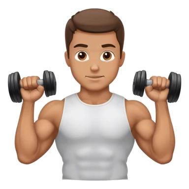 side view guy doing bicep hammer-curls palms-facing-up sticker